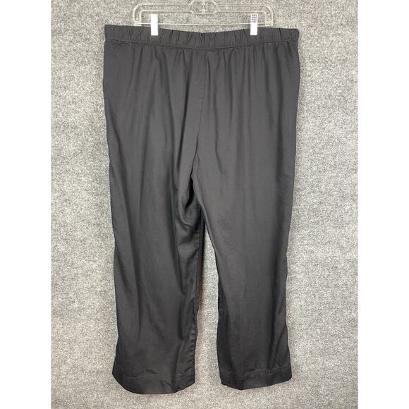 Caffe Marrakesh 100% Lyocell Pants Size XL Drawstring Black Boho Pockets - Picture 7 of 11